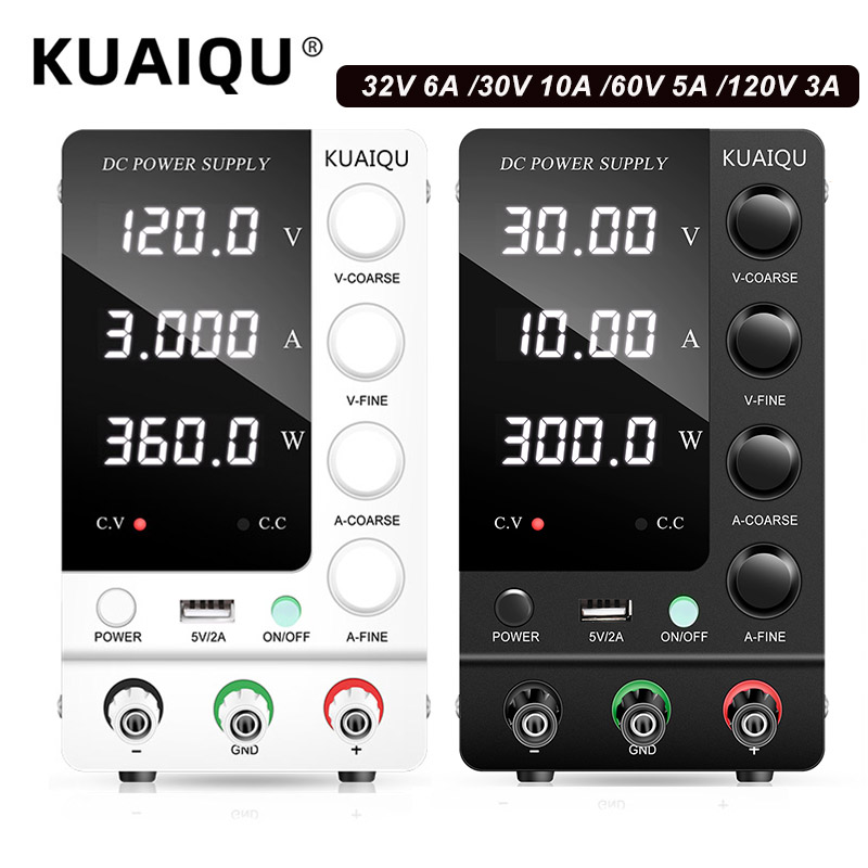 High Precision Adjustable Lab Power Supply 120V 3A - Catuan Daya DC Lab KUAIQU 30V