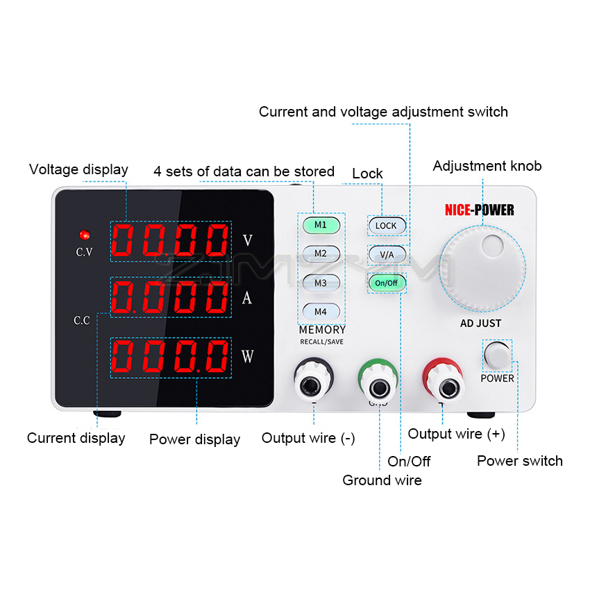 Catu Daya Yang Dapat Diatur La - High Precision Adjustable Lab Power Supply 120V 3A ulasan dan harga