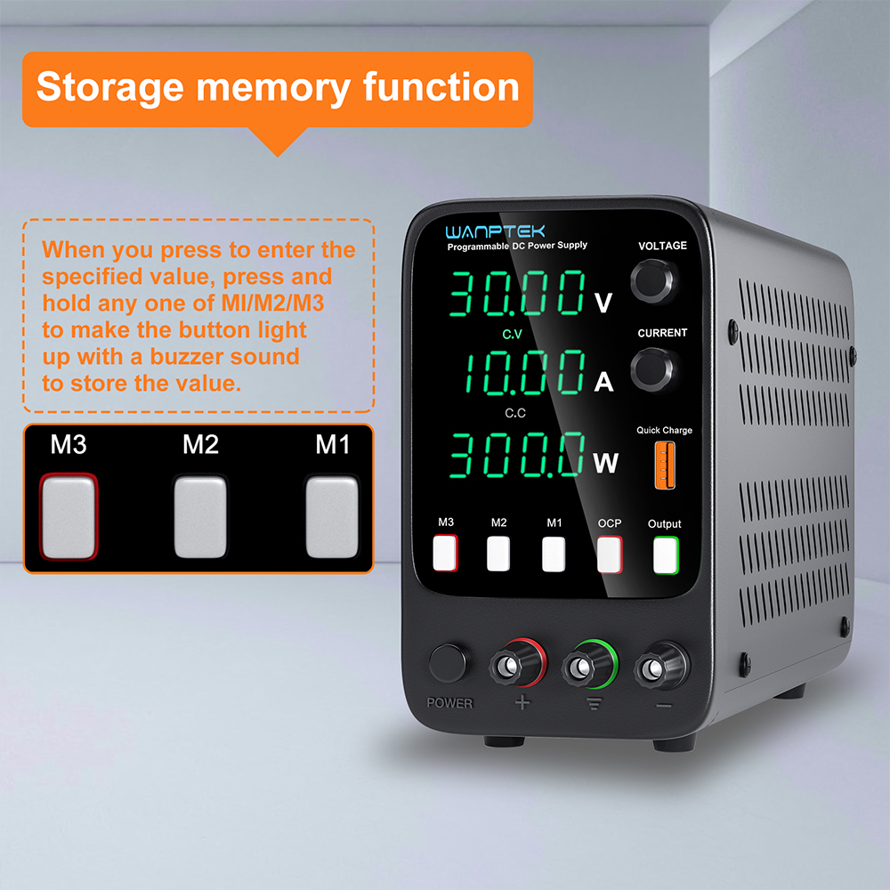 Wanptek catu daya DC 30V 10A L - Programmable Dc Power Supply 60V 10A ulasan dan harga